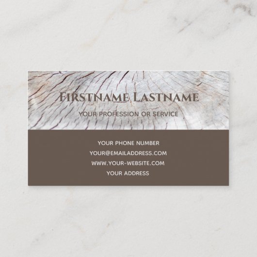 モノグラムエレガントウッド二段茶色の大工 名刺 (裏面)