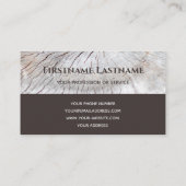 モノグラムエレガントウッド二段茶色の大工 名刺 (裏面)