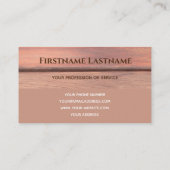 モノグラムエレガントウッド2トーン茶色の大工バス 名刺 (裏面)