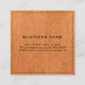 モノグラムエレガントオモダンレンジキャンバス スクエア名刺 (裏面)