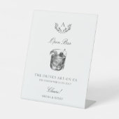 モノグラムエレガントオープンバー結婚ズ 台座サイン (正面)