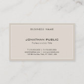 モノグラムエレガントクリーンプロフェッショナルモダントレンディー 名刺 (裏面)