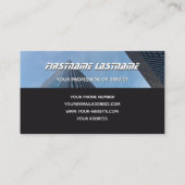 モノグラムエレガントクリーン構造建物 名刺 (裏面)