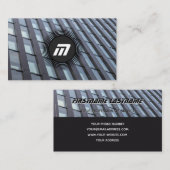 モノグラムエレガントクリーン硝子化粧室 名刺 (正面/裏面)