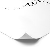 モノグラムエレガントクレストウェルカム結婚ーズ ポスター (角)