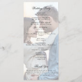 モノグラムエレガントクレスト結婚の写真プログラム プログラム (裏面)