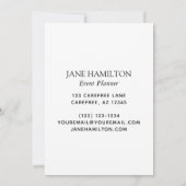 モノグラムエレガントグリッターバルーンの発表 招待状 (裏面)