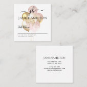 モノグラムエレガントグリッターバルーンアポイントメントカード 予約カード (正面/裏面)