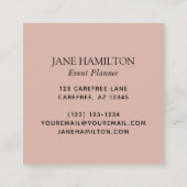 モノグラムエレガントグリッターバルーン スクエア名刺 (裏面)