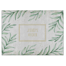 モノグラムエレガントグリーンウォーター葉カラー