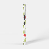 モノグラムエレガントグリーンボタニカルパーム葉 SAMSUNG GALAXYケース (右側面)