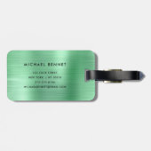 モノグラムエレガントグリーン ラゲッジタグ (裏面横)