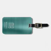 モノグラムエレガントグリーン ラゲッジタグ (正面横)