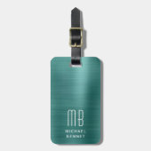 モノグラムエレガントグリーン ラゲッジタグ (正面縦)