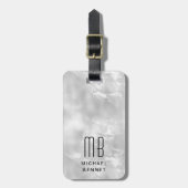 モノグラムエレガントグレイ ラゲッジタグ (正面縦)
