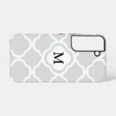 モノグラムエレガントグレイ SAMSUNG GALAXYケース (裏面横)