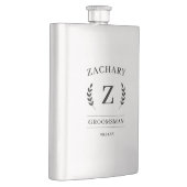 モノグラムエレガントグロムメンズギフトウェディングパーティー フラスク (右)