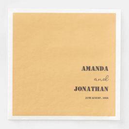 モノグラムエレガントサンドイエロー結婚ズ