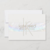 モノグラムエレガントシモダンェルギフト証明書 サンキューカード (正面)