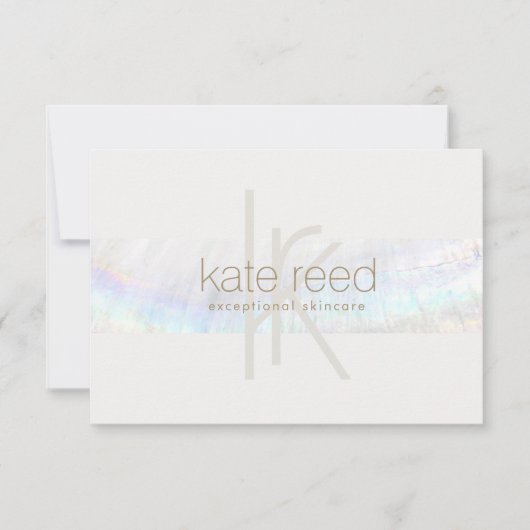 モノグラムエレガントシモダンェルギフト証明書 サンキューカード (正面)