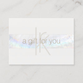 モノグラムエレガントシモダンェルギフト証明書 名刺