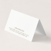 モノグラムエレガントシモダンェルギフト証明書 名刺 (裏面)