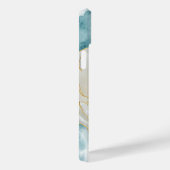 モノグラムエレガントシンプルホワイトフラワーウォーター色 Case-Mate iPhoneケース (裏面 / 右)