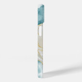 モノグラムエレガントシンプルホワイトフラワーウォーター色 Case-Mate iPhoneケース (裏面 / 右)