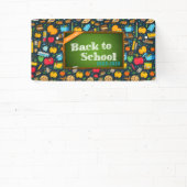 モノグラムエレガントスクリプトオフィススクール 横断幕 (インサイチュ)