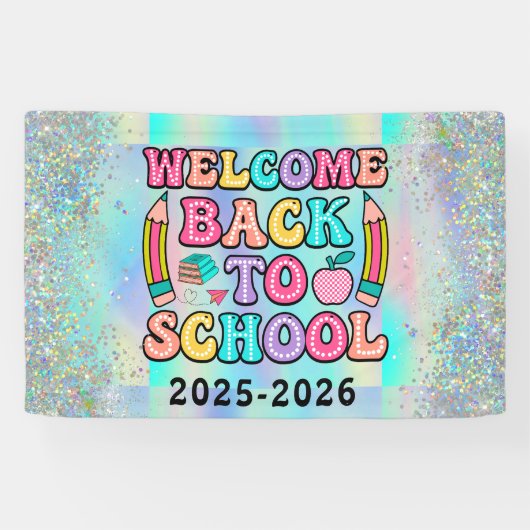 モノグラムエレガントスクリプトオフィススクール 横断幕 (横)