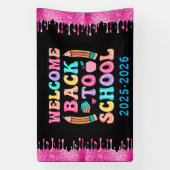 モノグラムエレガントスクリプトオフィススクール 横断幕 (縦)