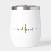 モノグラムエレガントスクリプトミニマルパーソナライズされたリスト (正面)