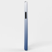 モノグラムエレガントスクリプト名クラシック青グラデーション Case-Mate iPhoneケース (裏面/右)