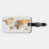 モノグラムエレガントスクリプト名スタイリッシュLu ラゲッジタグ (裏面横)