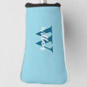 モノグラムエレガントスクリプト名 ゴルフヘッドカバー (回転90)