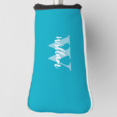 モノグラムエレガントスクリプト名 ゴルフヘッドカバー (回転90)