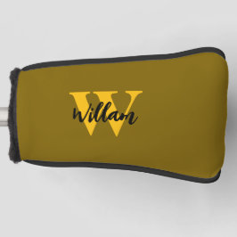 モノグラムエレガントスクリプト名 ゴルフヘッドカバー