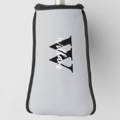 モノグラムエレガントスクリプト名 ゴルフヘッドカバー (回転90)