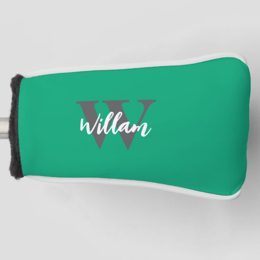 モノグラムエレガントスクリプト名 ゴルフヘッドカバー (正面)