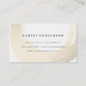 モノグラムエレガントスクリプト文字でブラシ 名刺 (裏面)