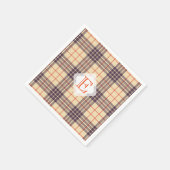 モノグラムエレガントスコットランドクランタータンチェック スタンダードカクテルナプキン (角)