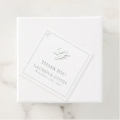 モノグラムエレガントセージ緑ありがとうござ結婚う フェイバータグ (インサイチュ)