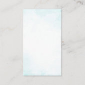 モノグラムエレガントターコイズ結婚披露宴 エンクロージャーカード (裏面)