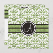 モノグラムエレガントダマスクセーブ・ザ・デート案内 セーブザデート (正面/裏面)