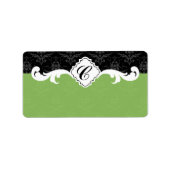 モノグラムエレガントダマスク ラベル (正面)