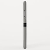 モノグラムエレガントチタン無地のカラー Case-Mate iPhoneケース (裏面/右)