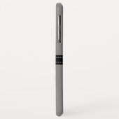 モノグラムエレガントチタン無地のカラー Case-Mate iPhoneケース (裏面/左)