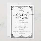 モノグラムエレガントティルデス私たちパートタロット招待 招待状 (正面)