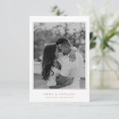 モノグラムエレガントテラコタ結婚ーズ セーブザデート (スタンド正面)