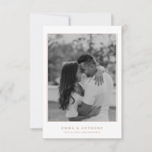 モノグラムエレガントテラコタ結婚ーズ